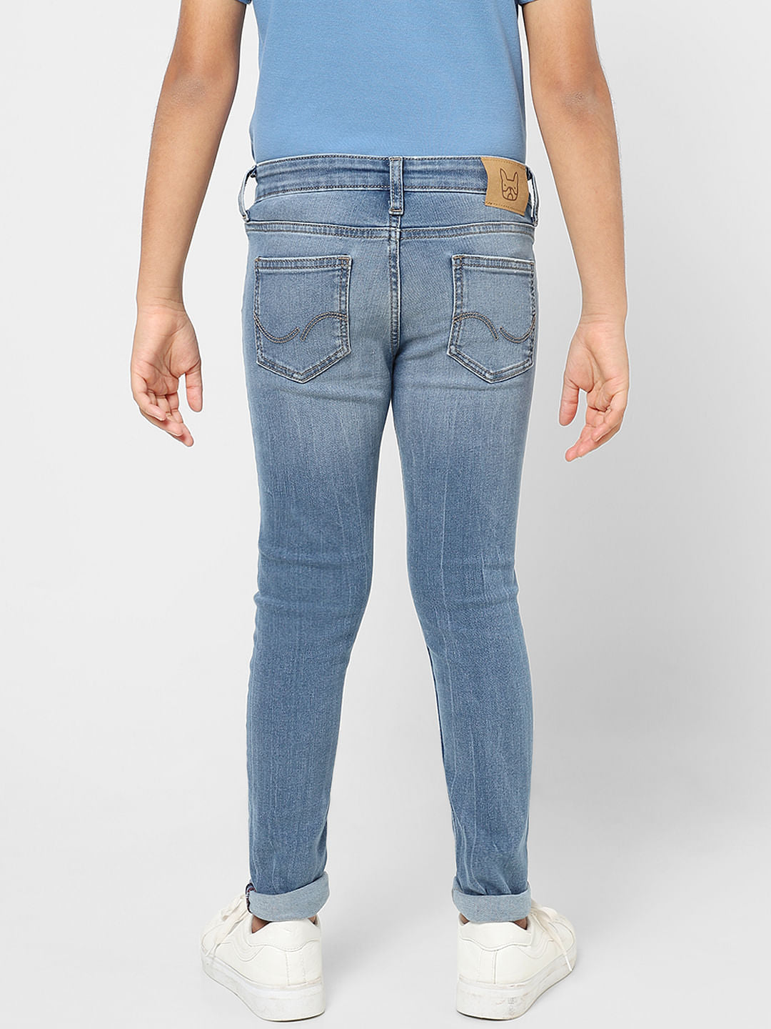 Boys Blue Mid Rise Glenn Slim Fit Jeans