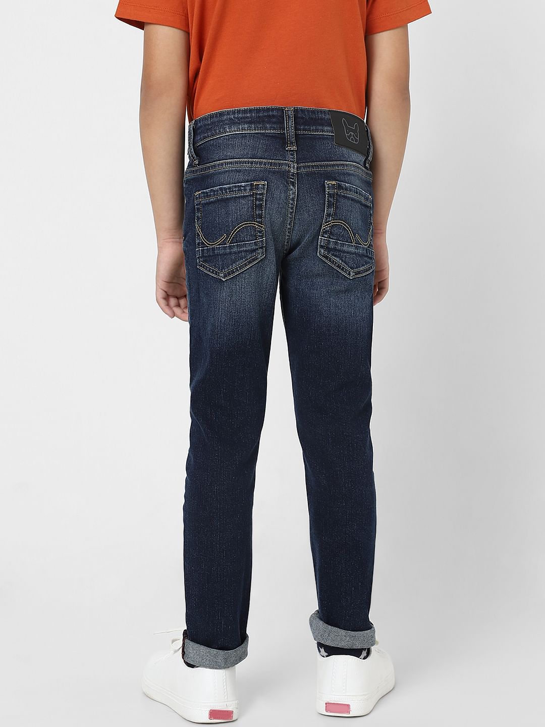 Boys Blue Mid Rise Glenn Slim Fit Jeans