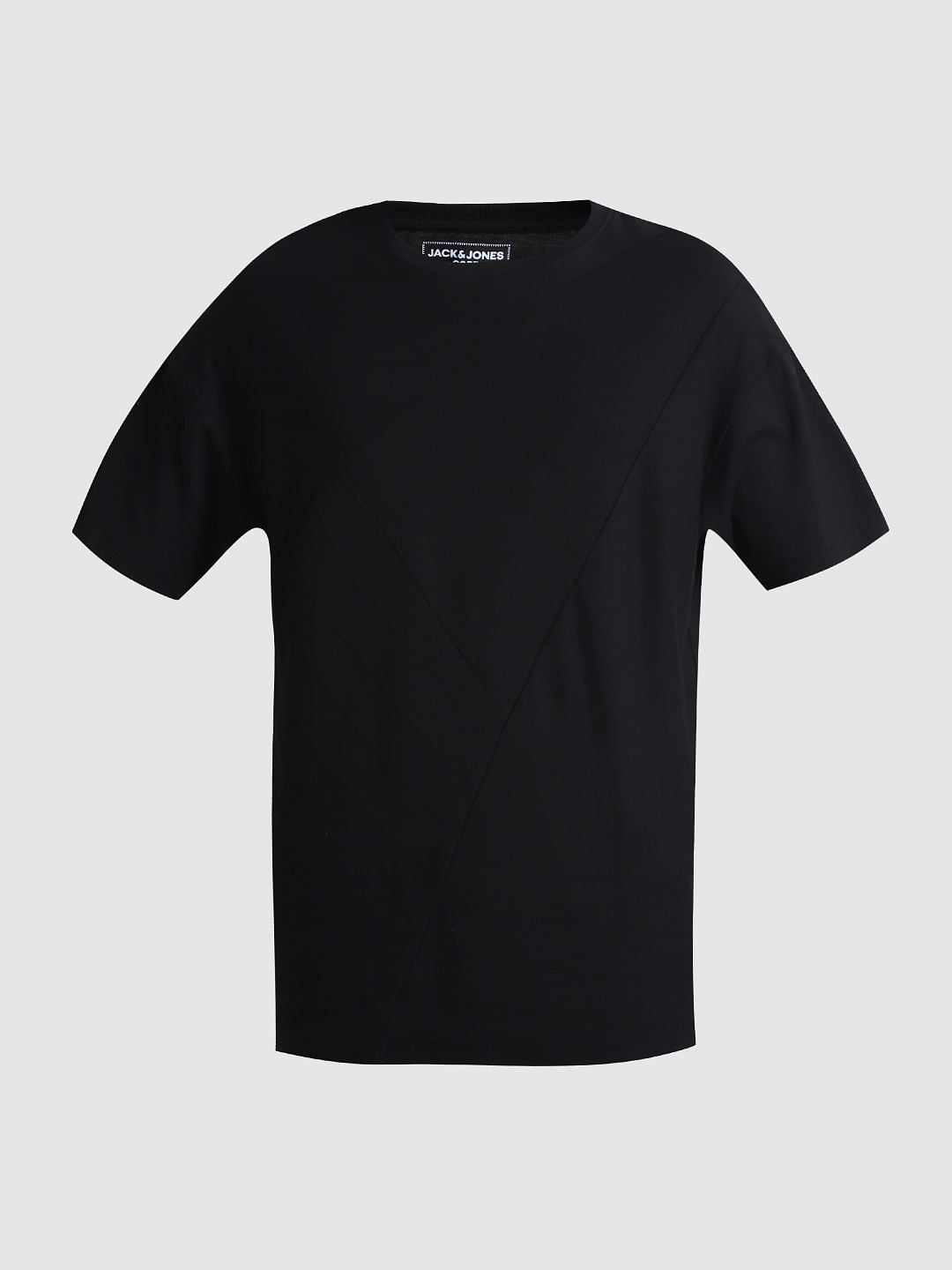 Black Oversized Crew Neck T-shirt