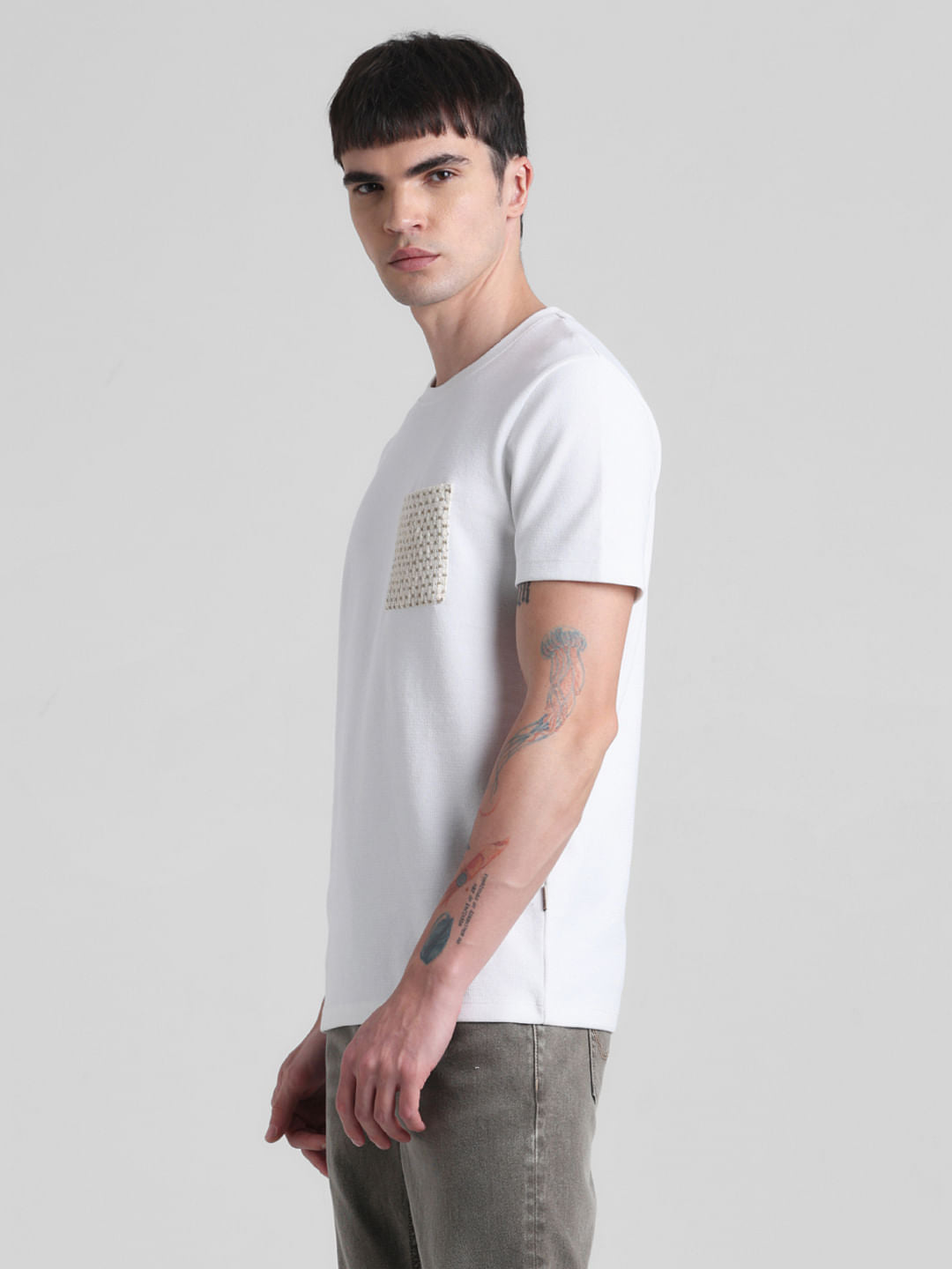 White Patch Pocket T-shirt