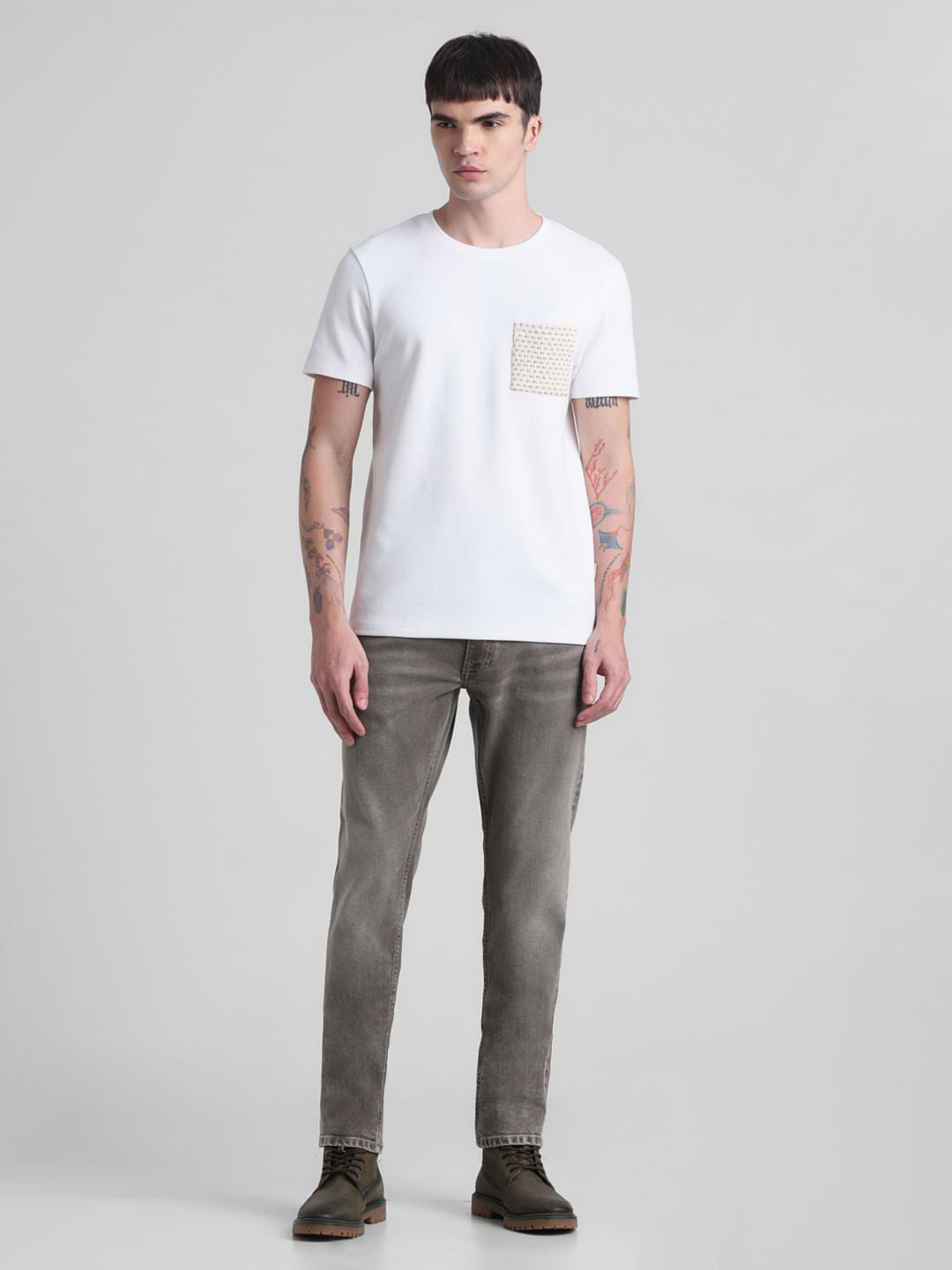 White Patch Pocket T-shirt