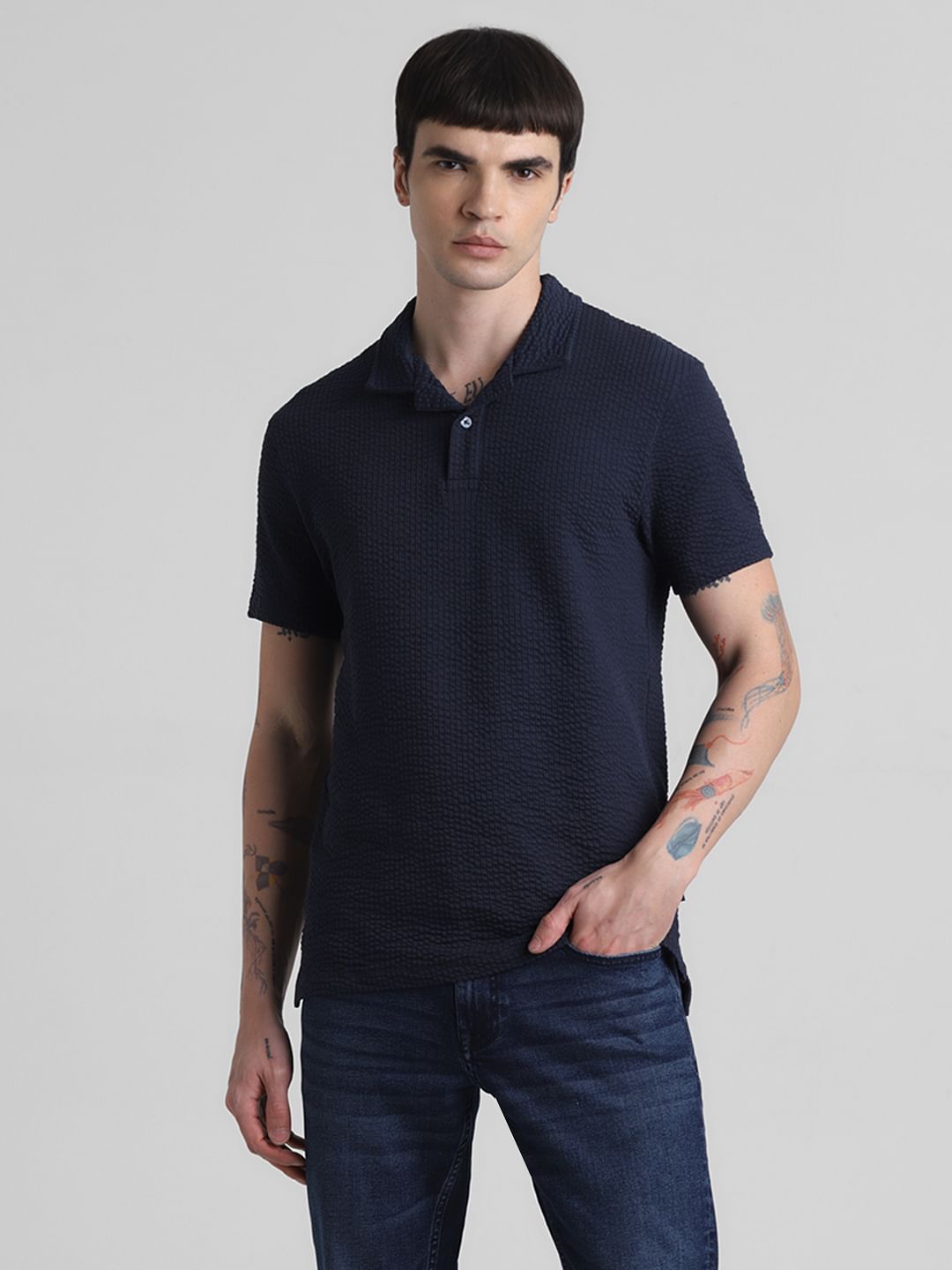Navy Blue Polo T-shirt