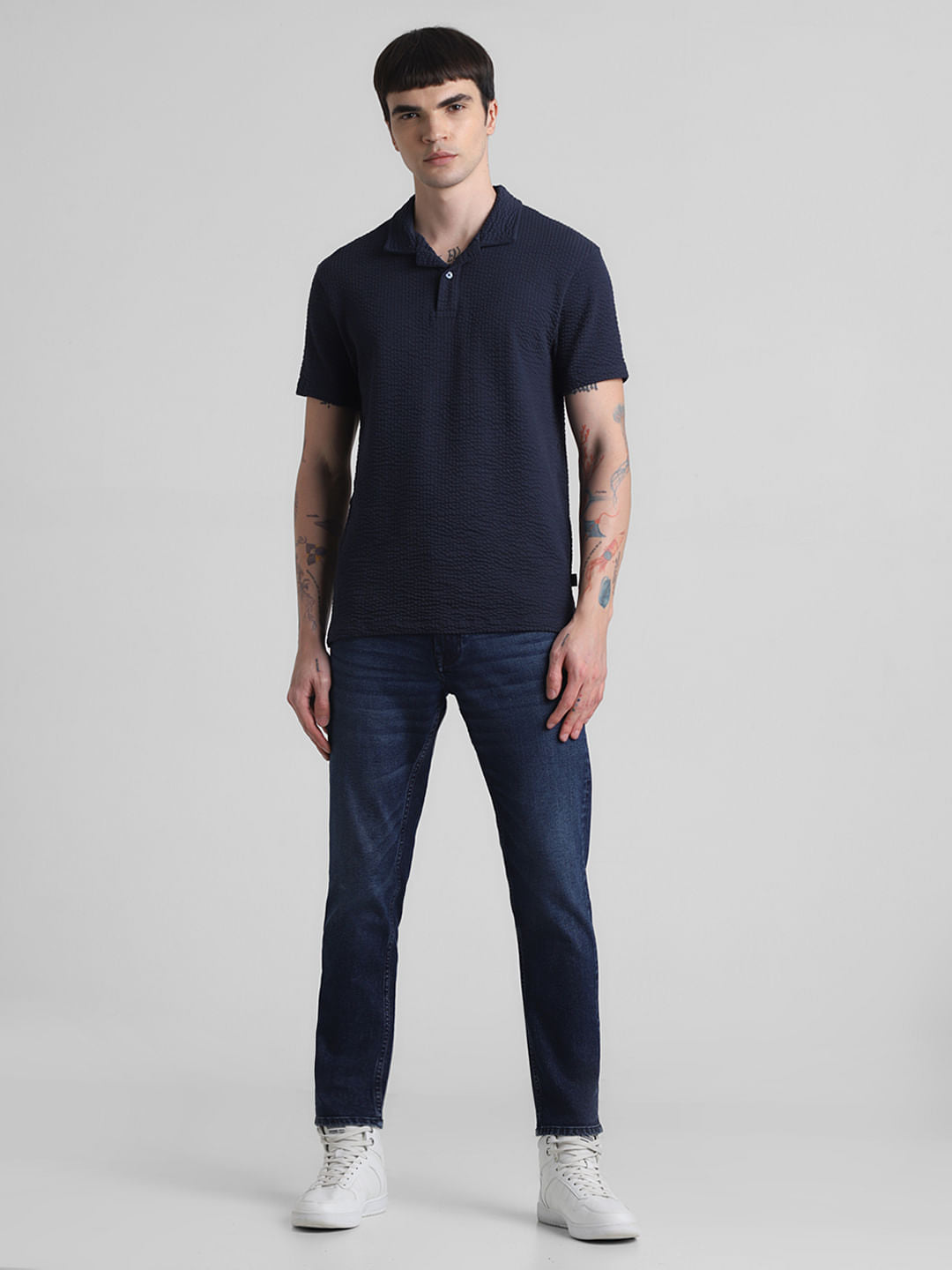 Navy Blue Polo T-shirt