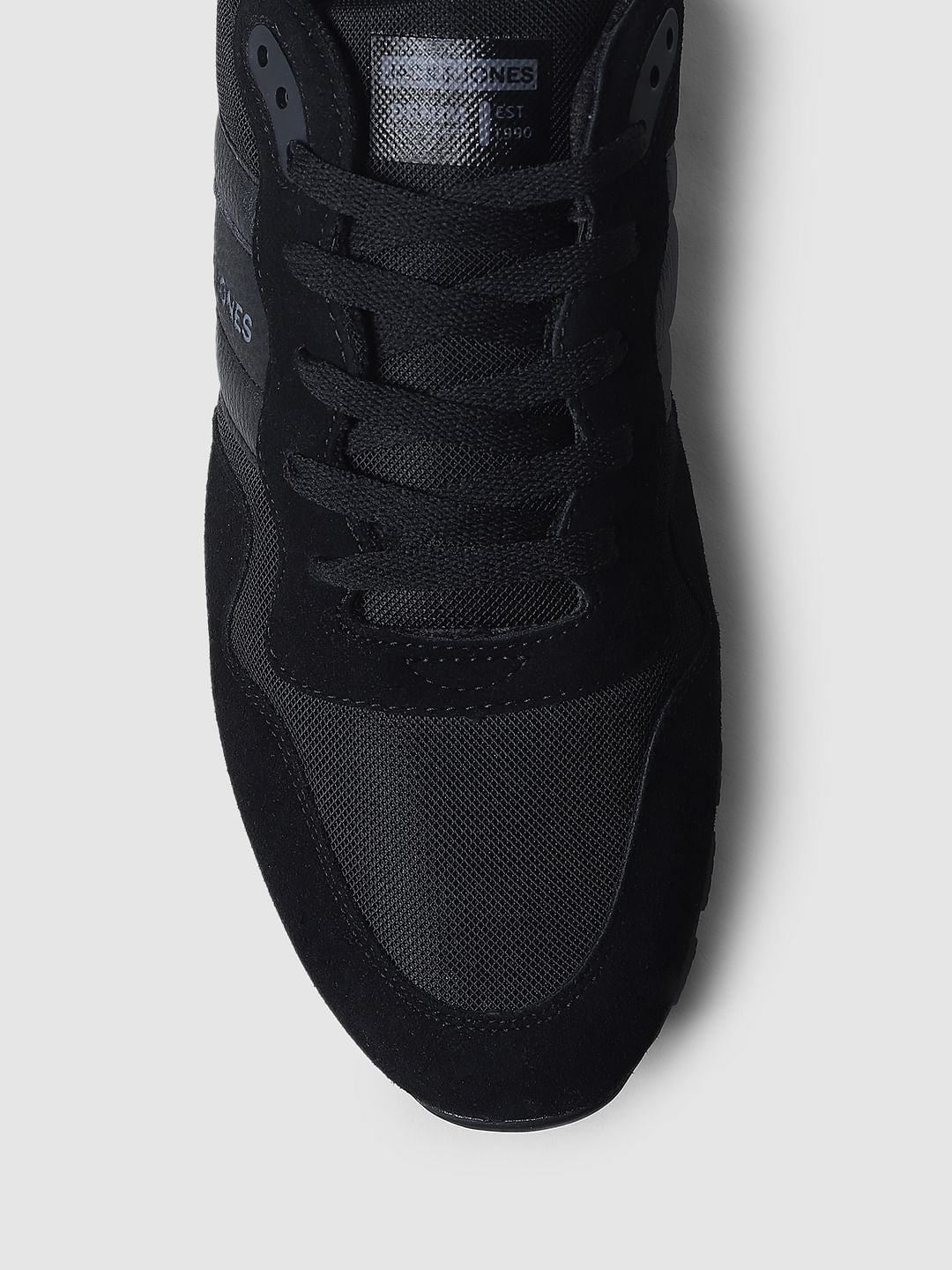 Black Mesh Detail Sneakers