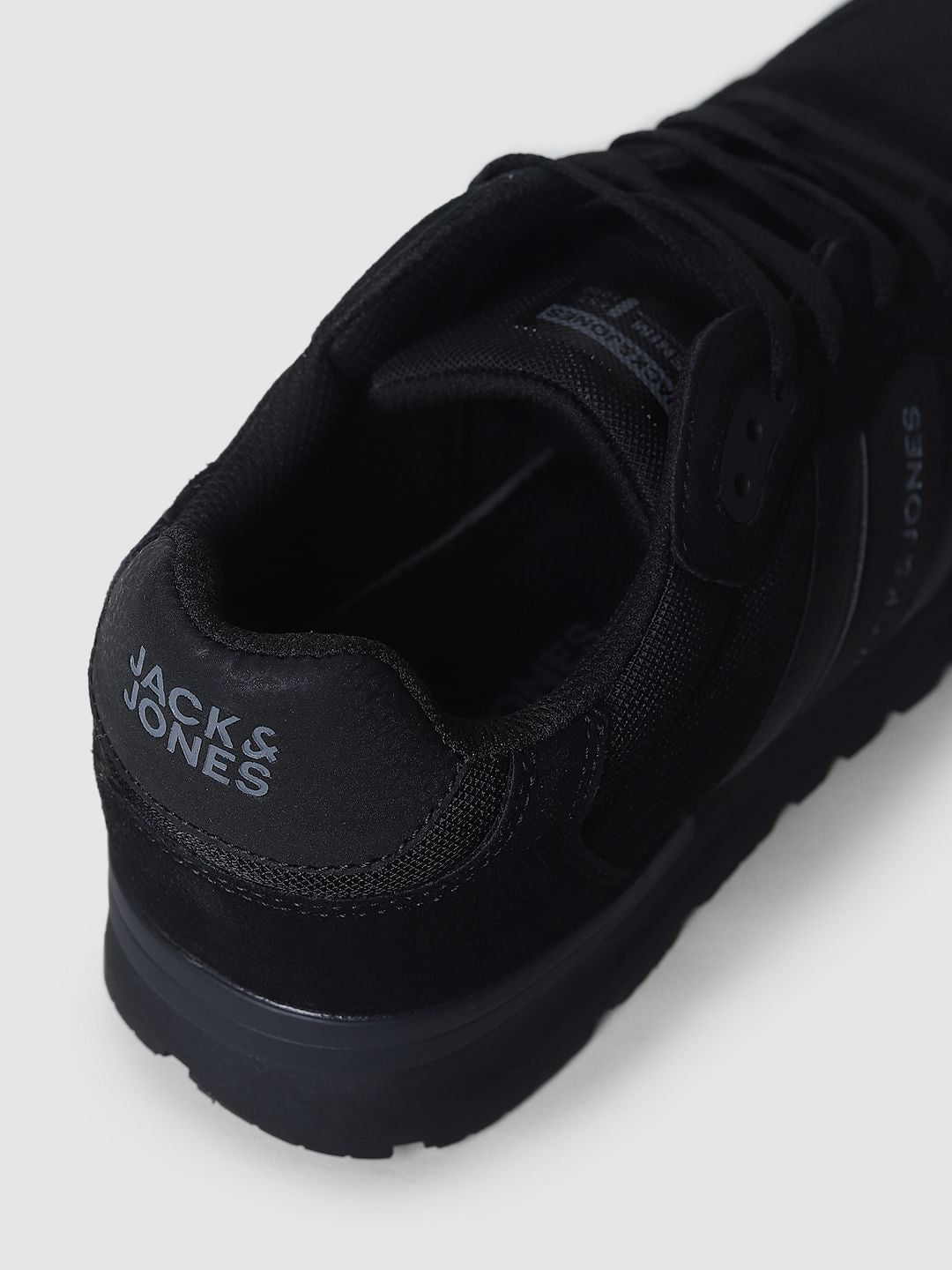 Black Mesh Detail Sneakers