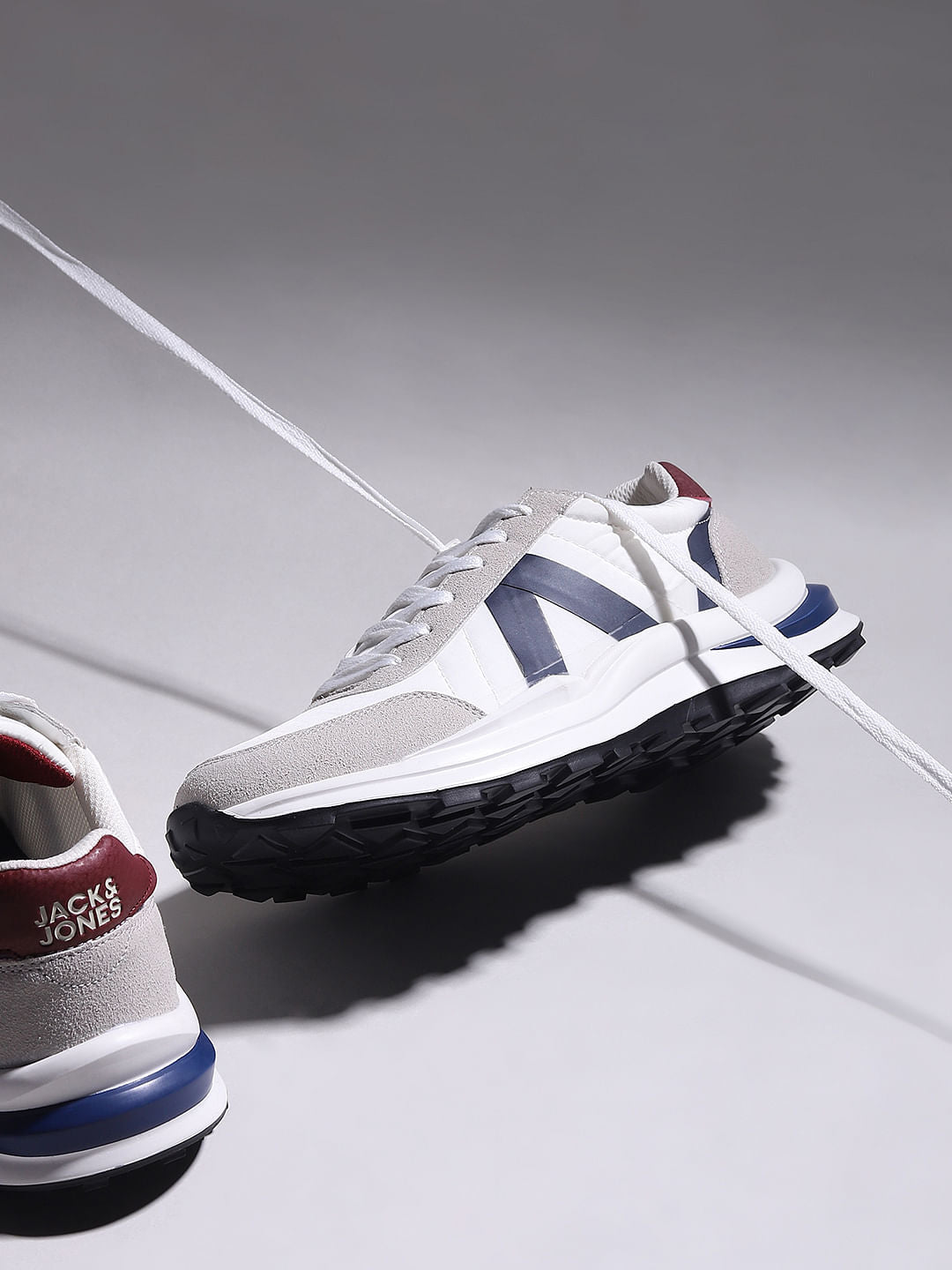 White Tape Detail Sneakers - 6