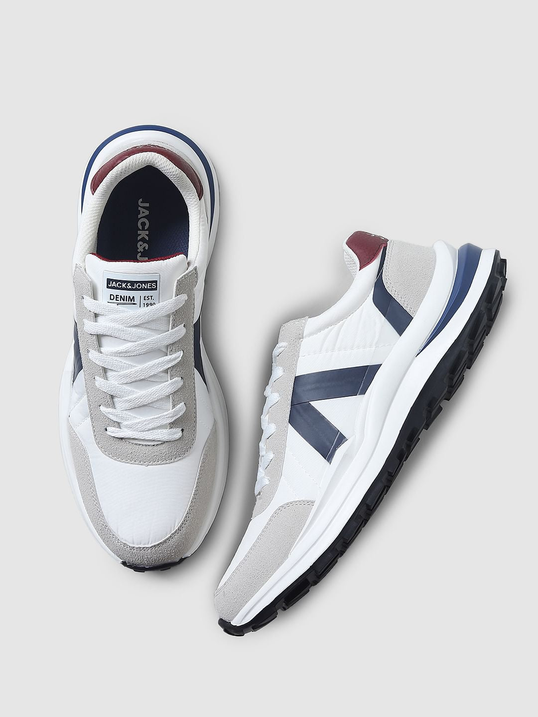 White Tape Detail Sneakers