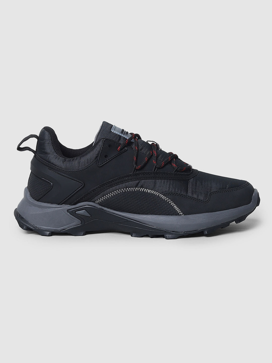 Black Colourblocked Sneakers