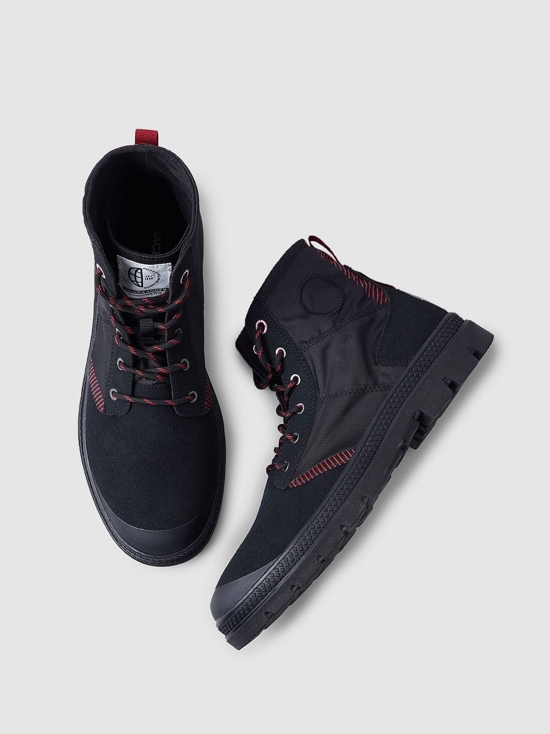Black High-Top Boots