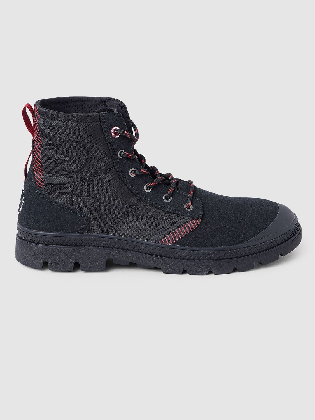 Black High-Top Boots