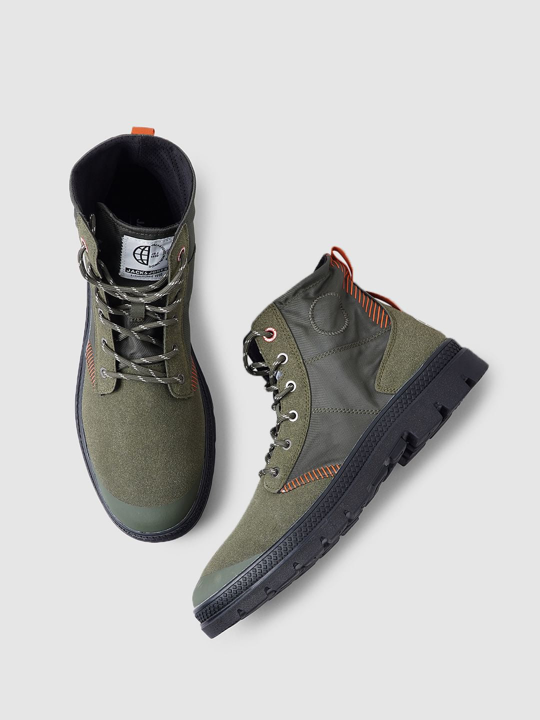Green High-Top Boots