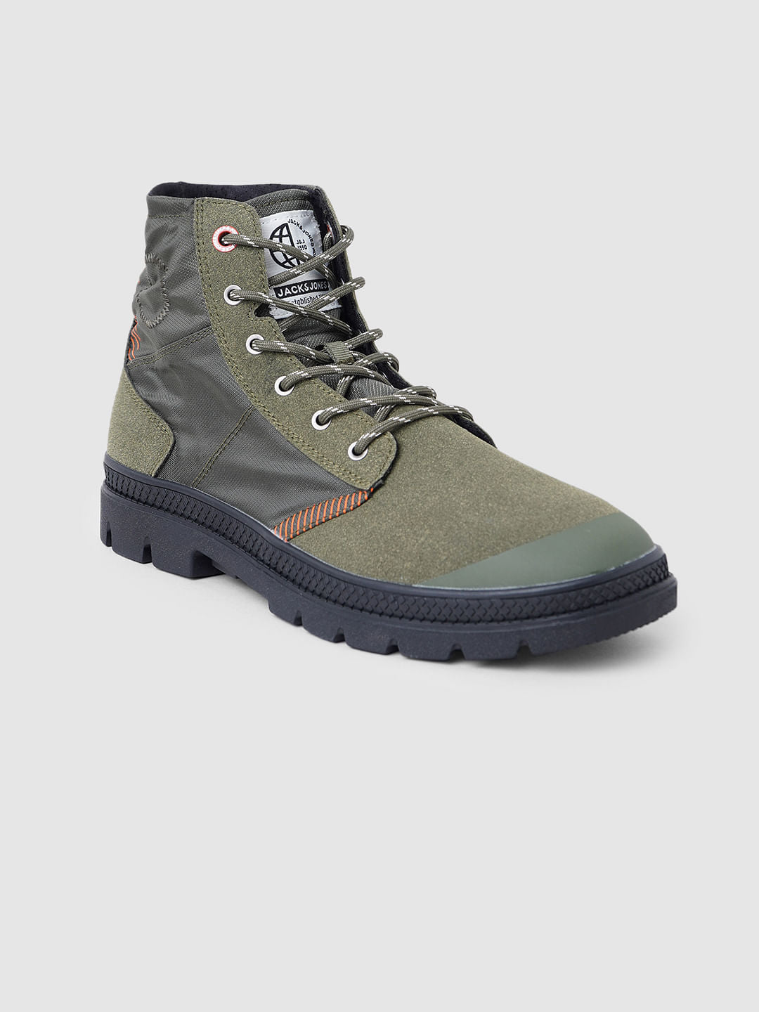 Green High-Top Boots