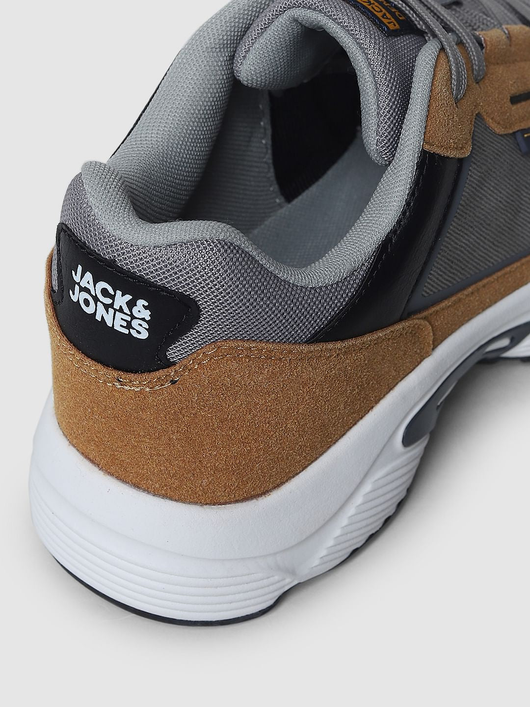 Brown Colourblocked Sneakers