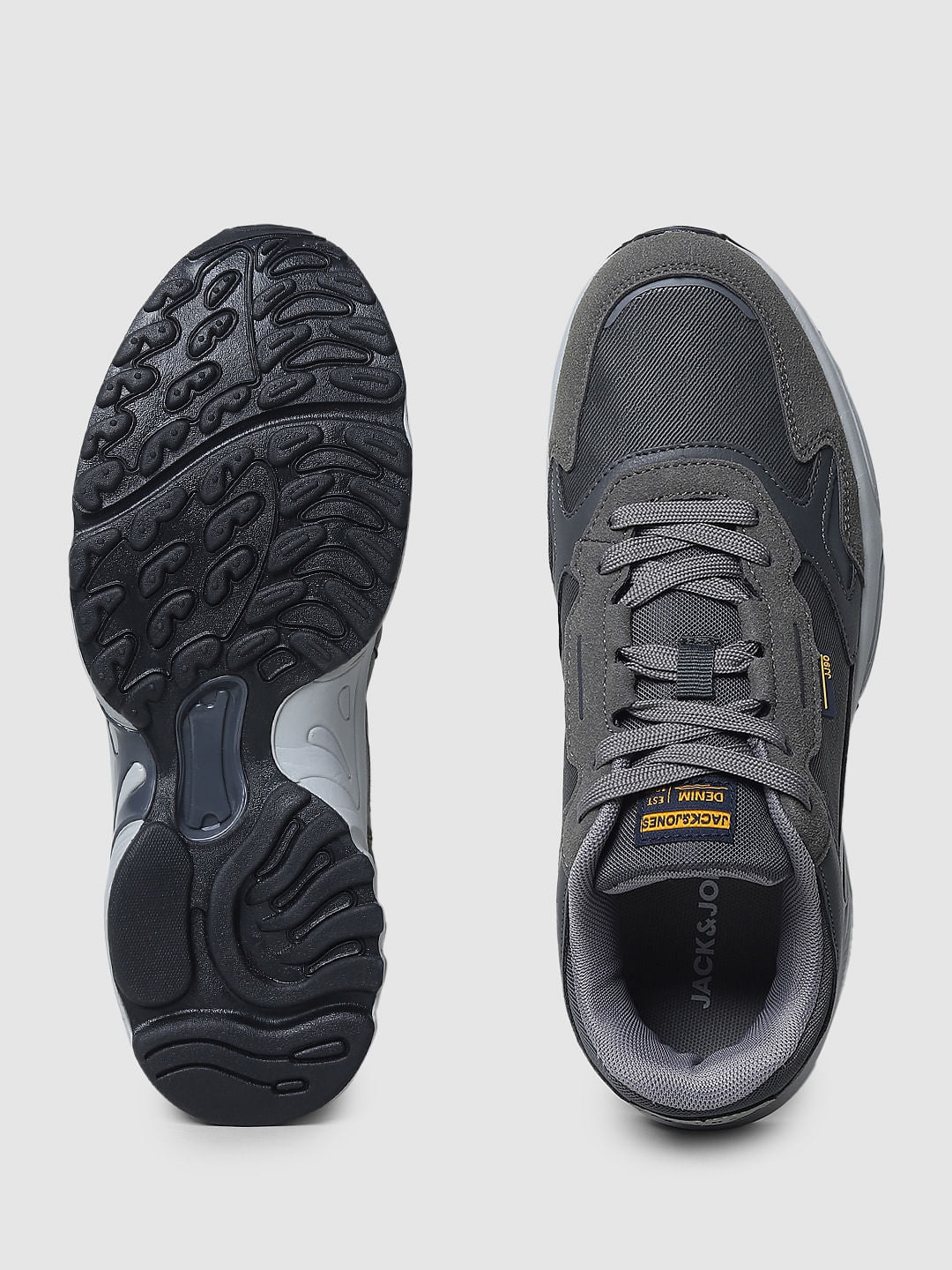 Grey Colourblocked Sneakers