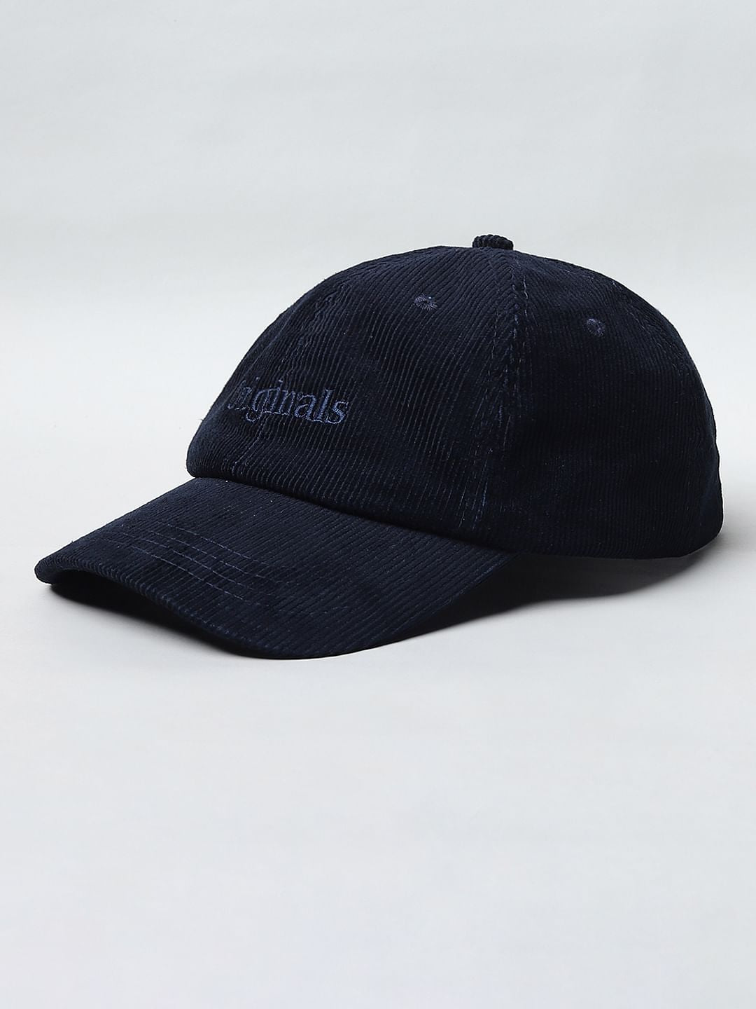Navy Blue Corduroy Cap
