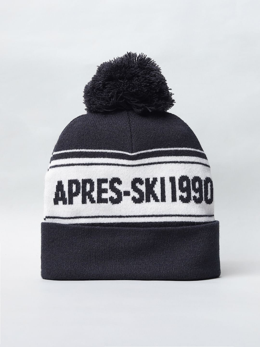 Dark Navy Colourblocked Beanie