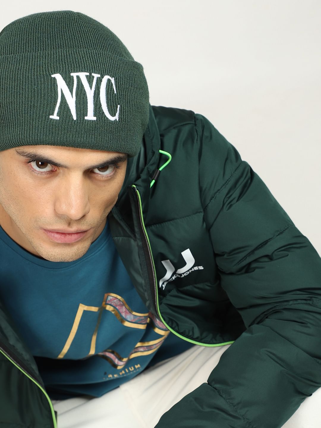 Green NYC Beanie - ONE