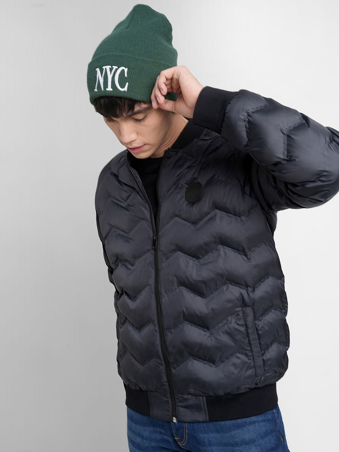 Dark Grey Puffer Jacket
