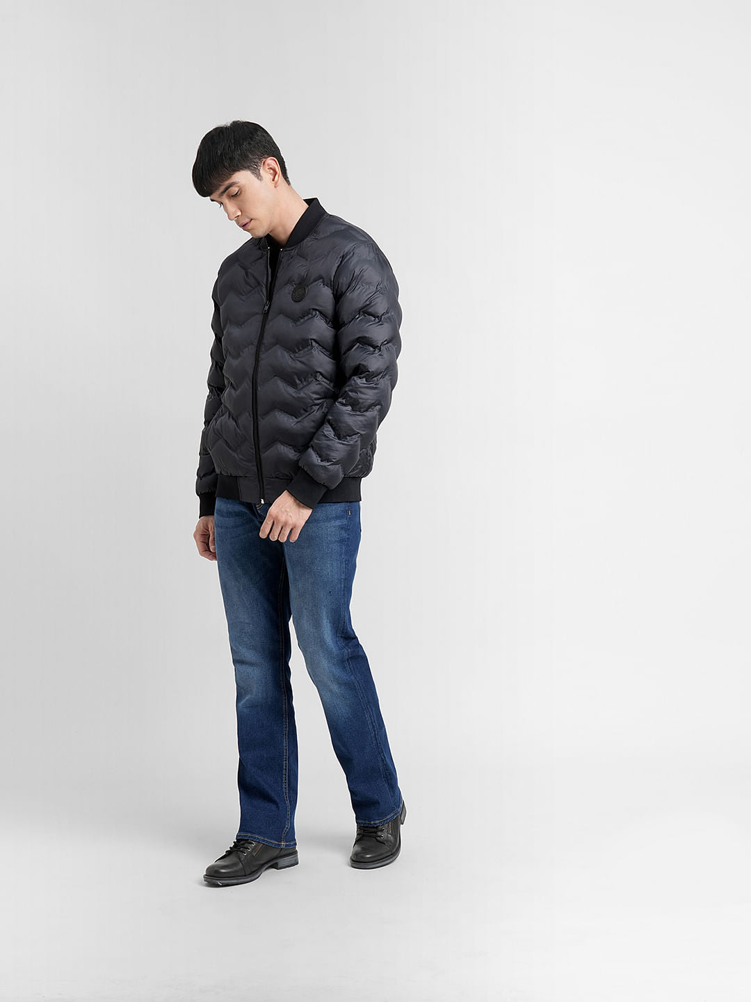 Dark Grey Puffer Jacket