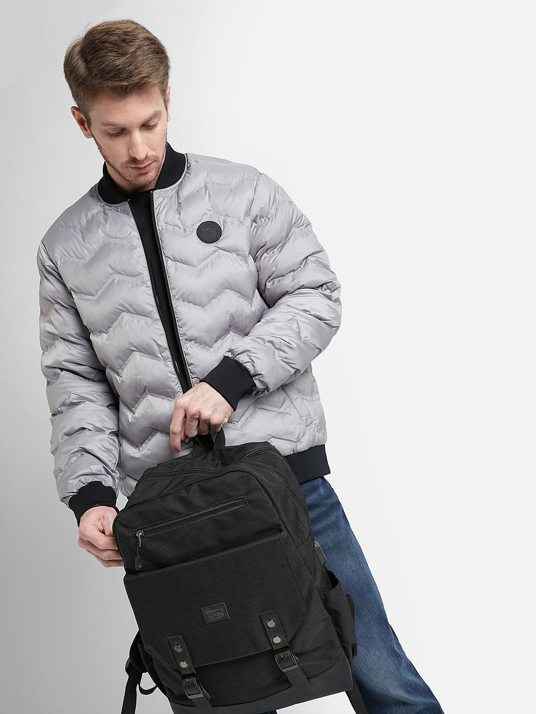 Light Grey Puffer Jacket