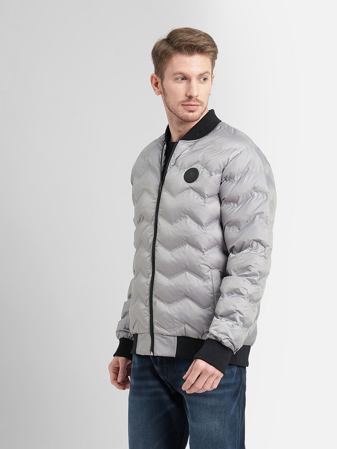 Light Grey Puffer Jacket