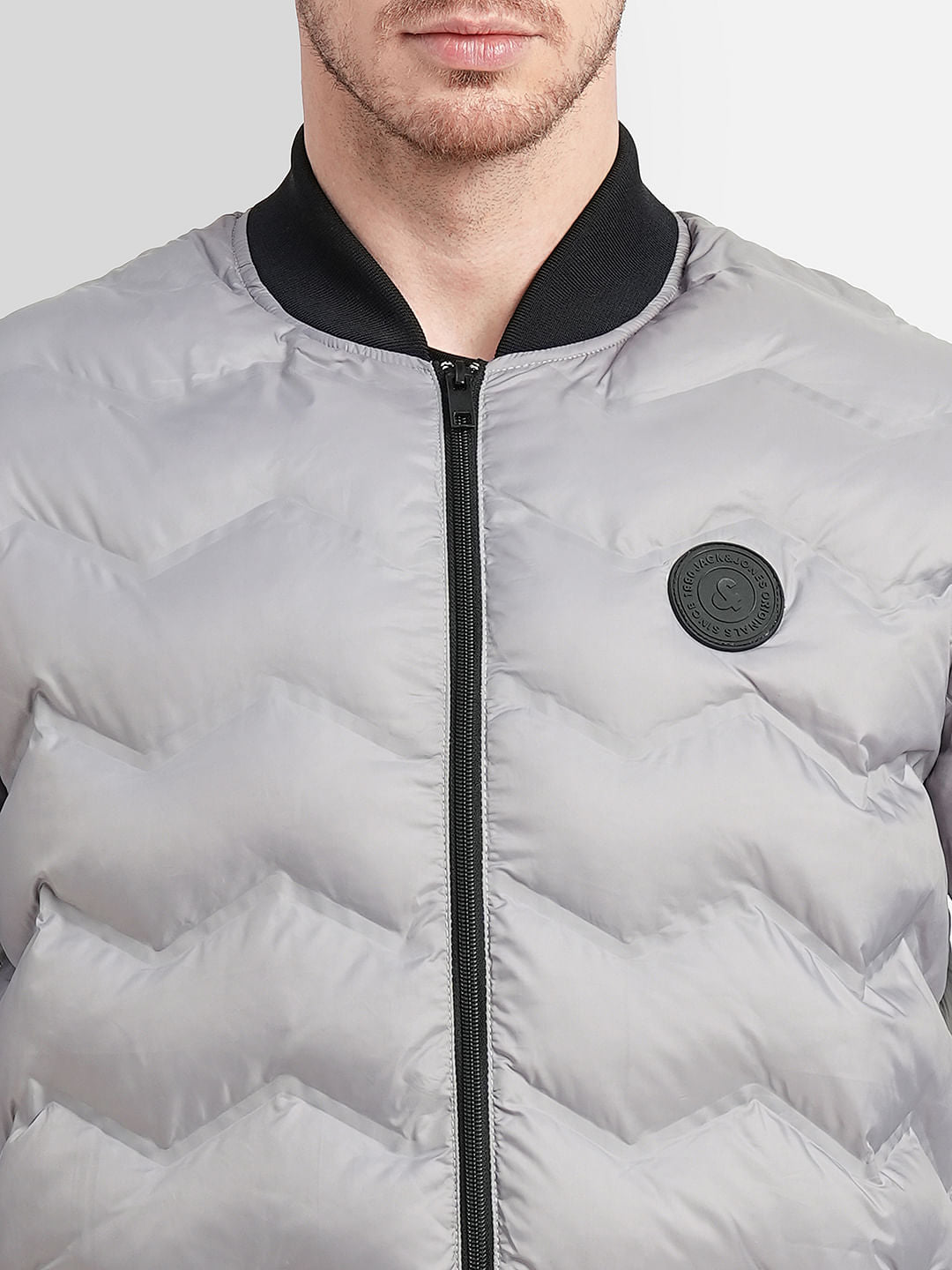 Light Grey Puffer Jacket