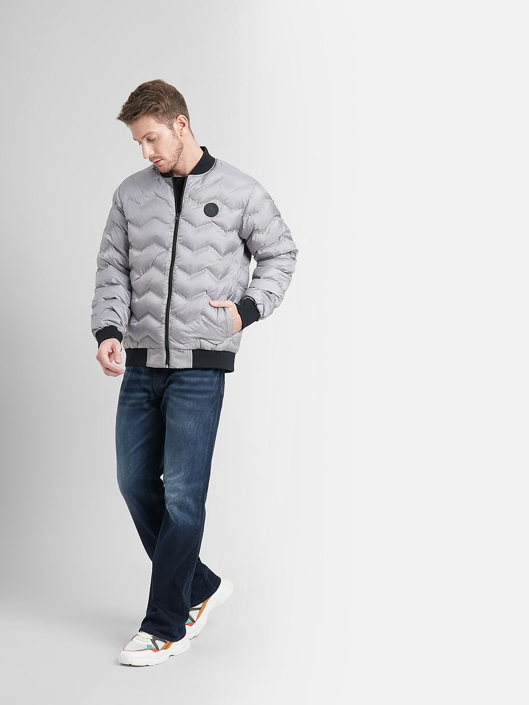 Light Grey Puffer Jacket