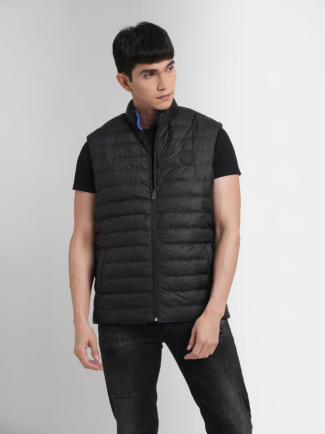 Grey Reversible Body Warmer Vest