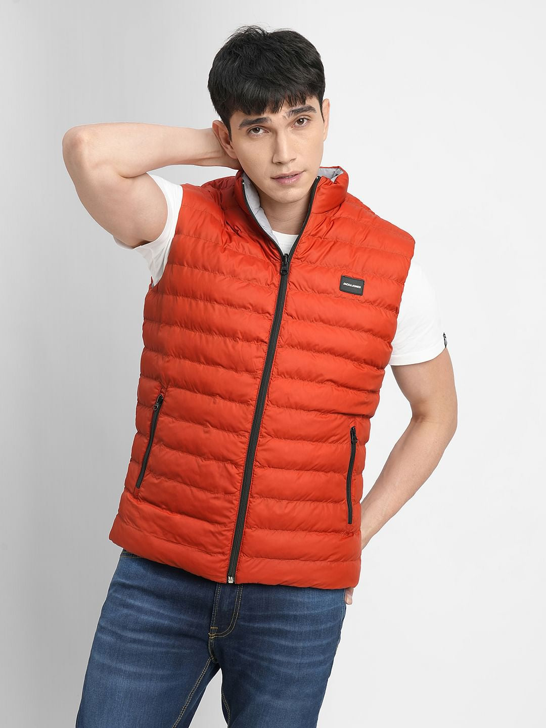 Light Grey Reversible Body Warmer Vest