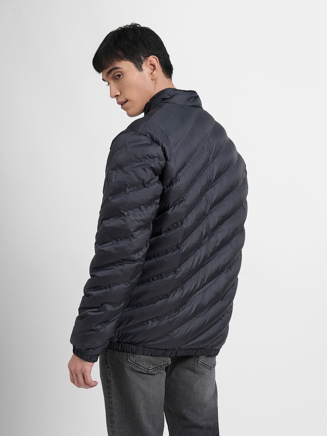 Navy Blue Puffer Jacket