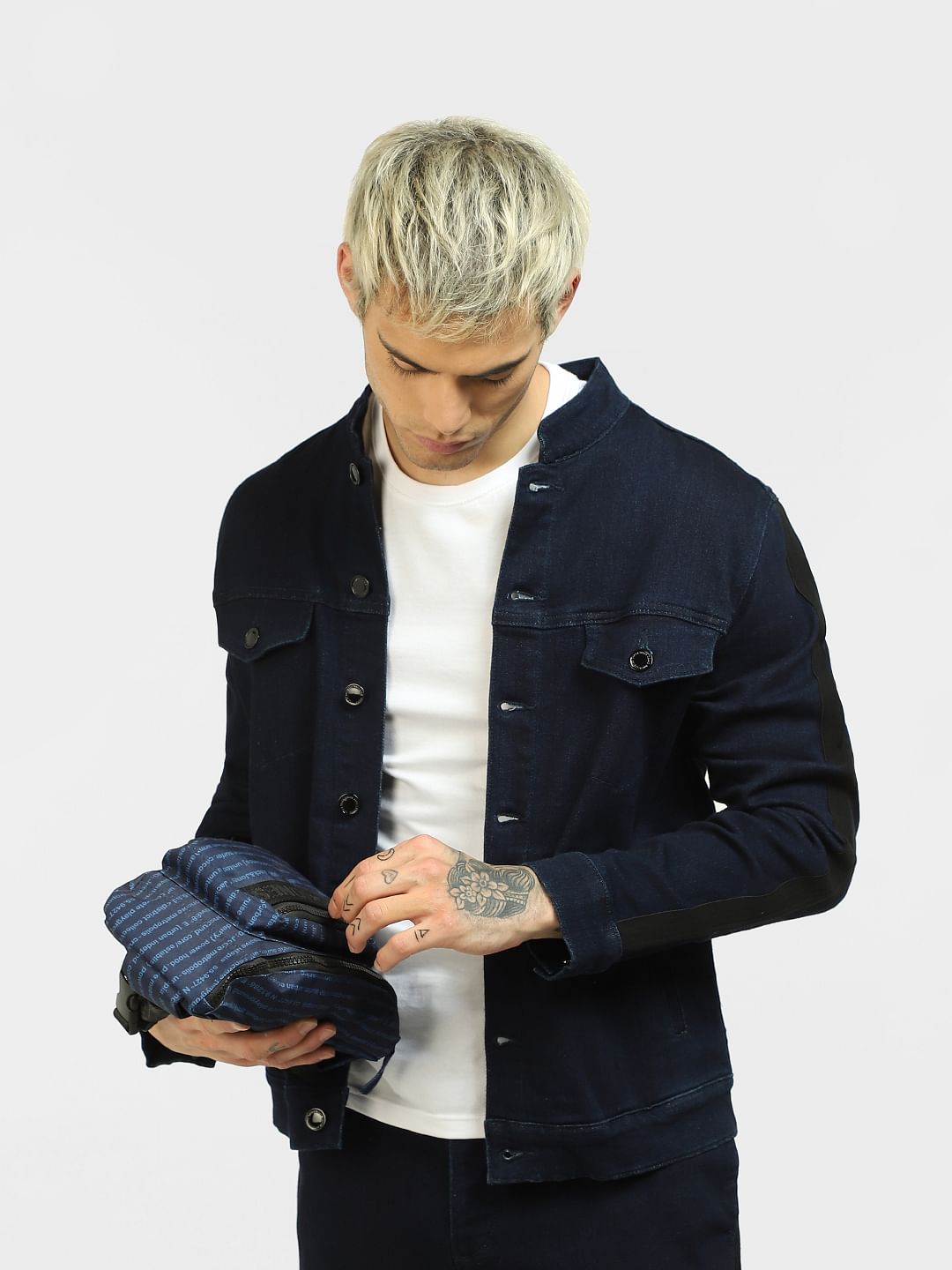 Dark Blue Denim Jacket - S