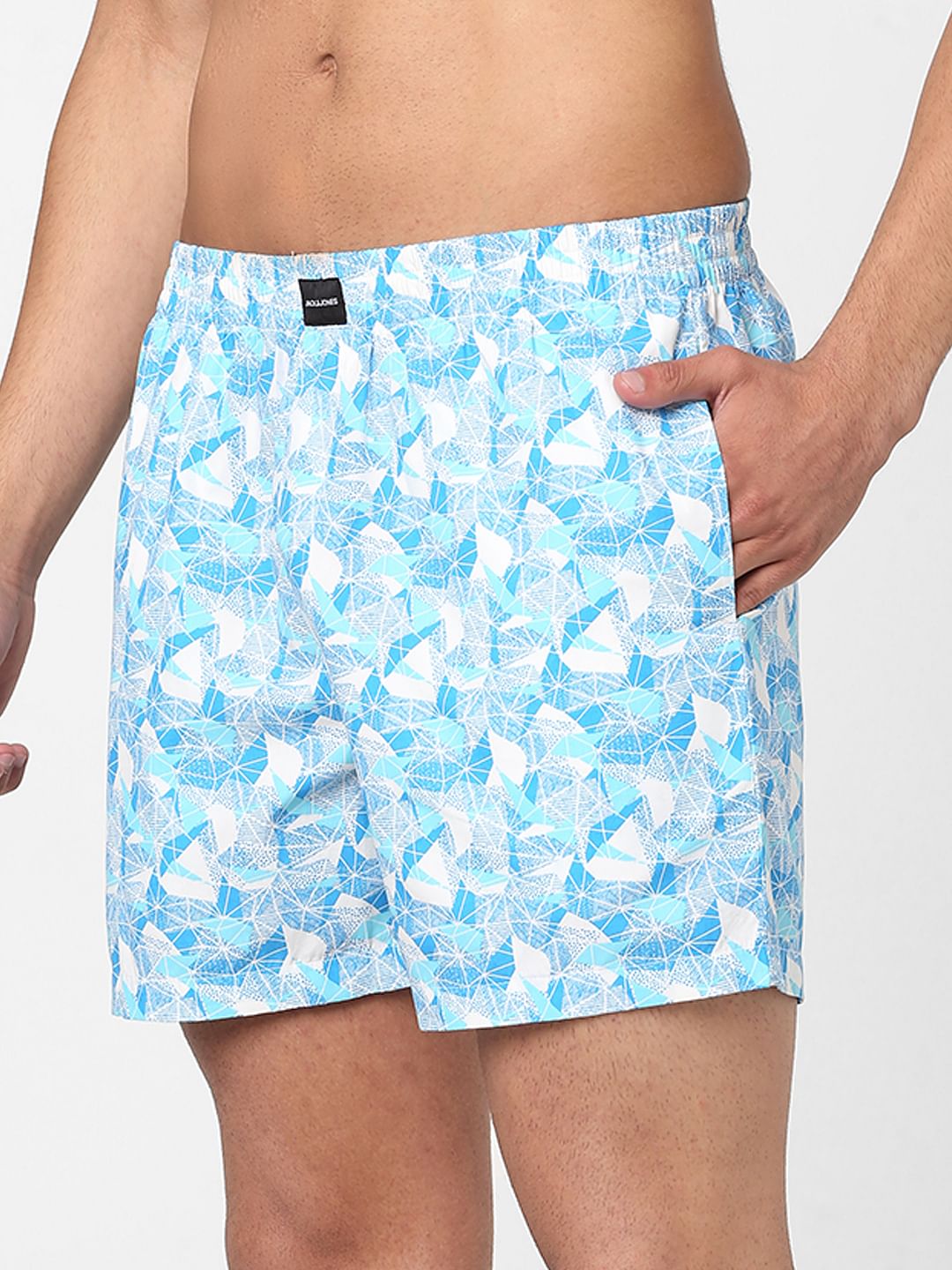 Blue Printed Boxers