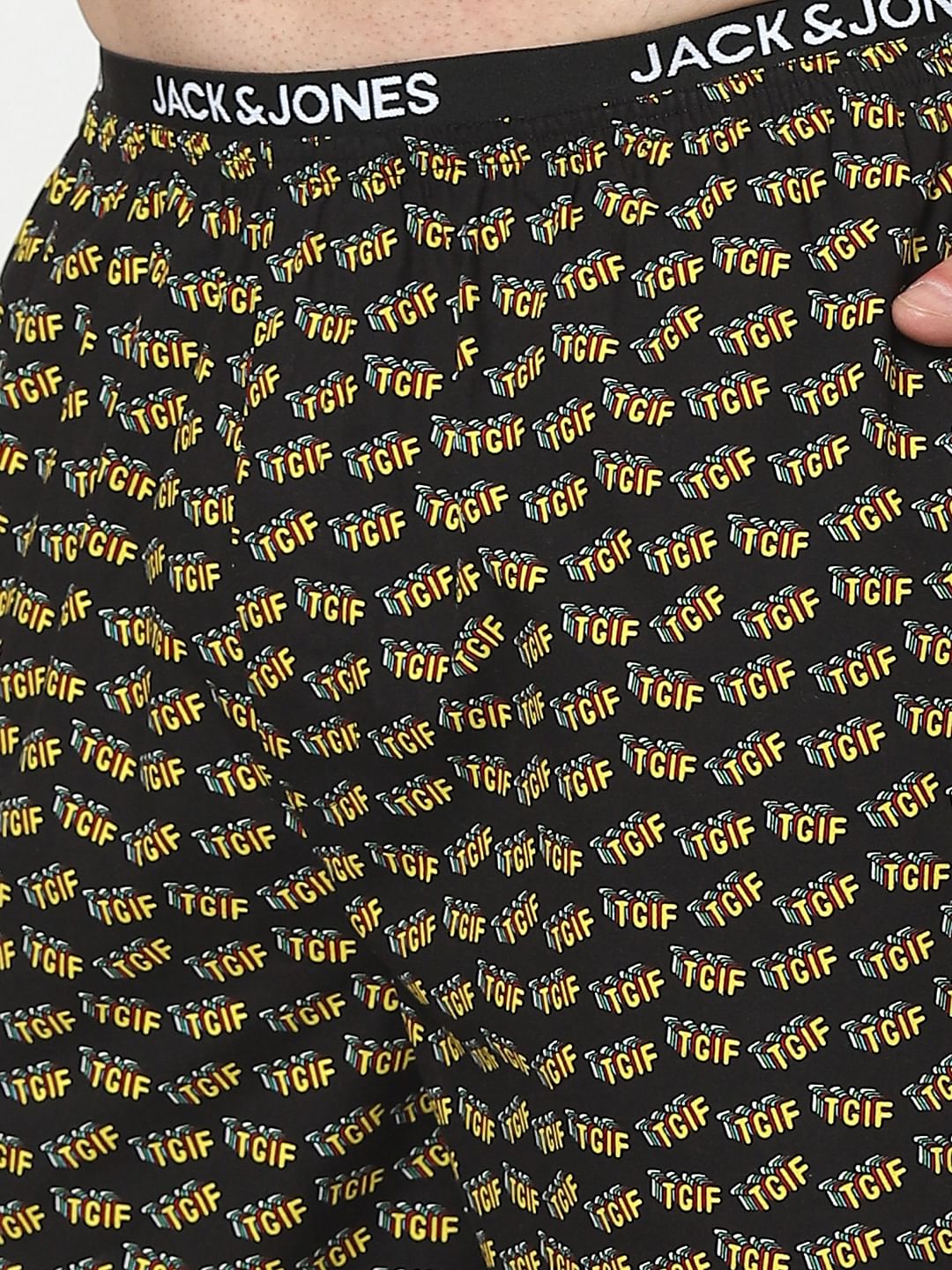 Black Printed Boxers