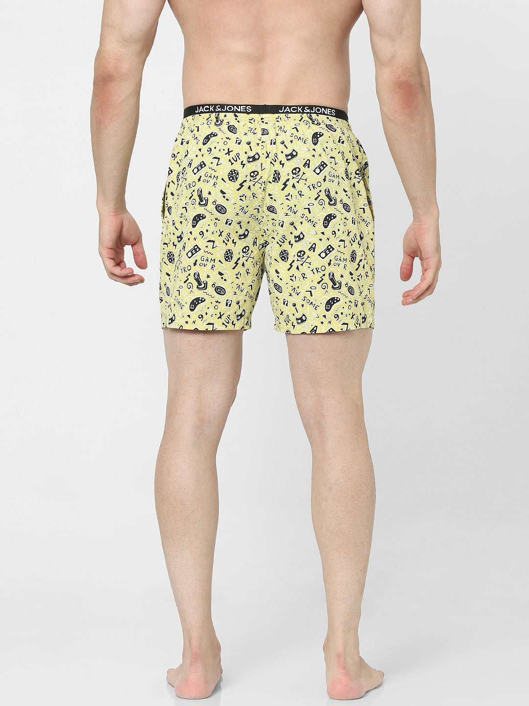 Yellow Printed Boxers