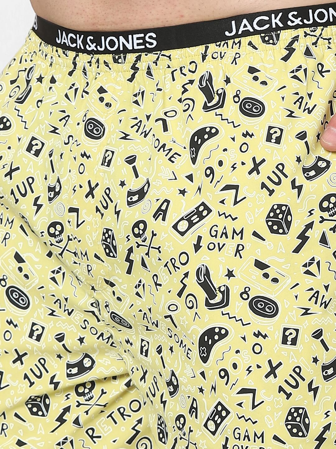 Yellow Printed Boxers