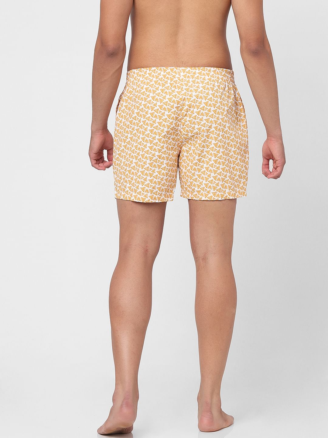 White Nacho Printed Boxers