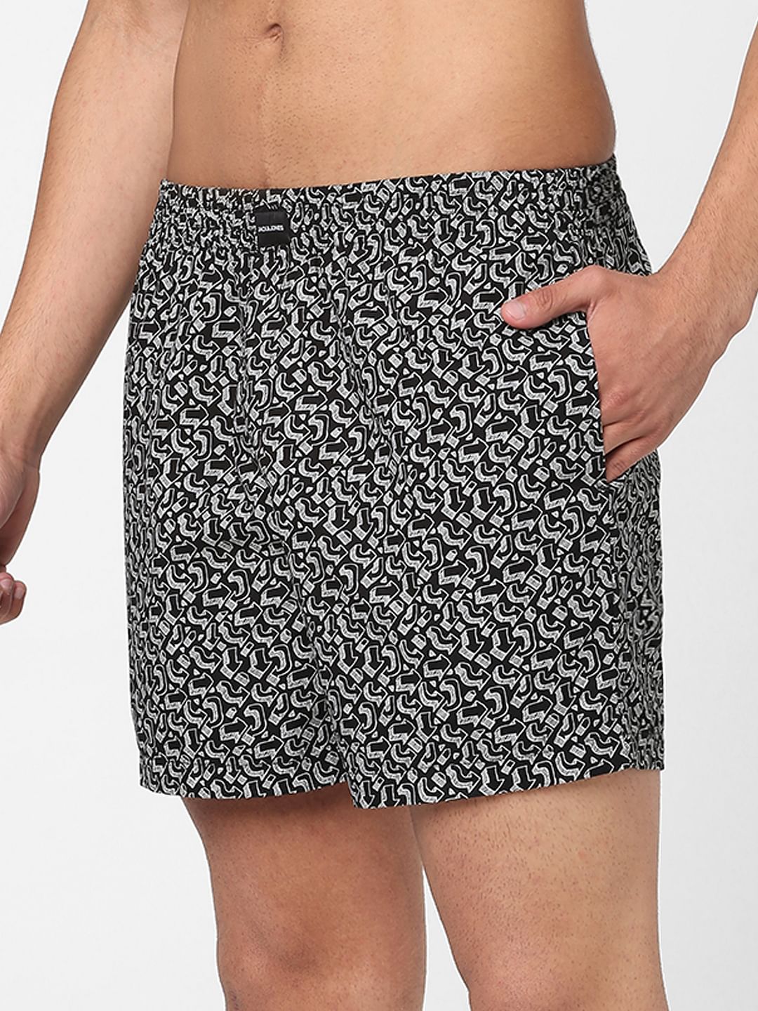 Black Arrow Printed Boxers