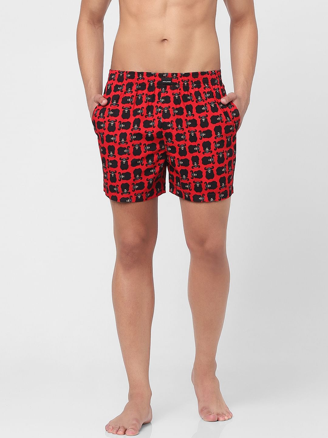 Red Printed Bxers