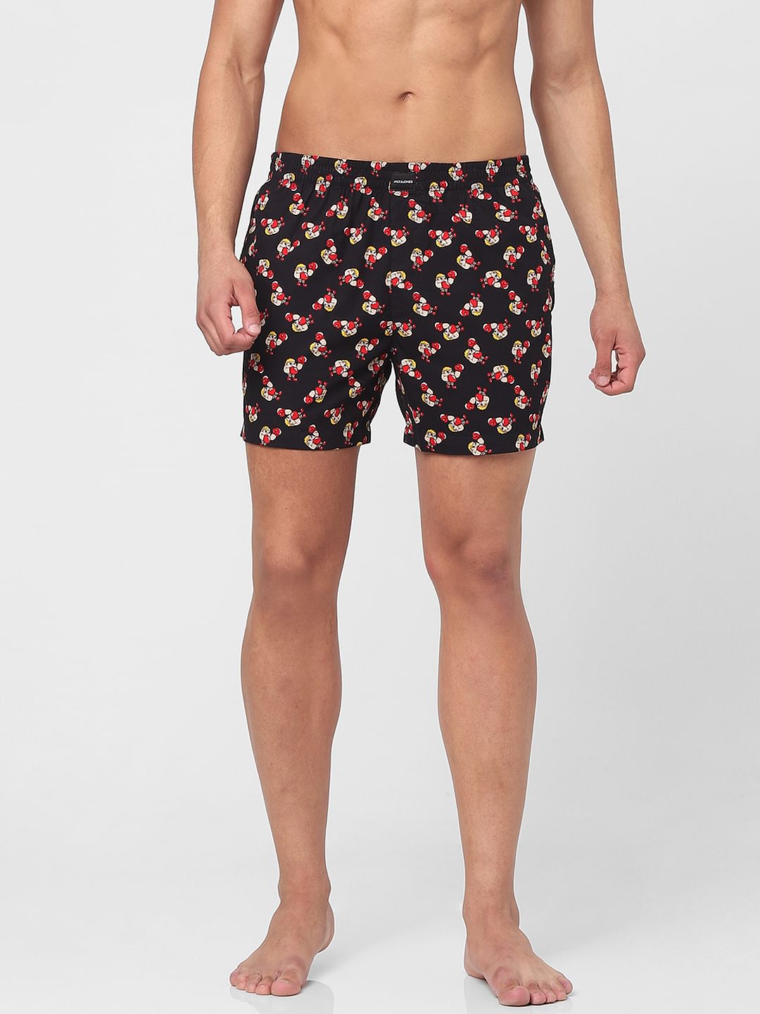 Dark Blue Boxing Print Bxers