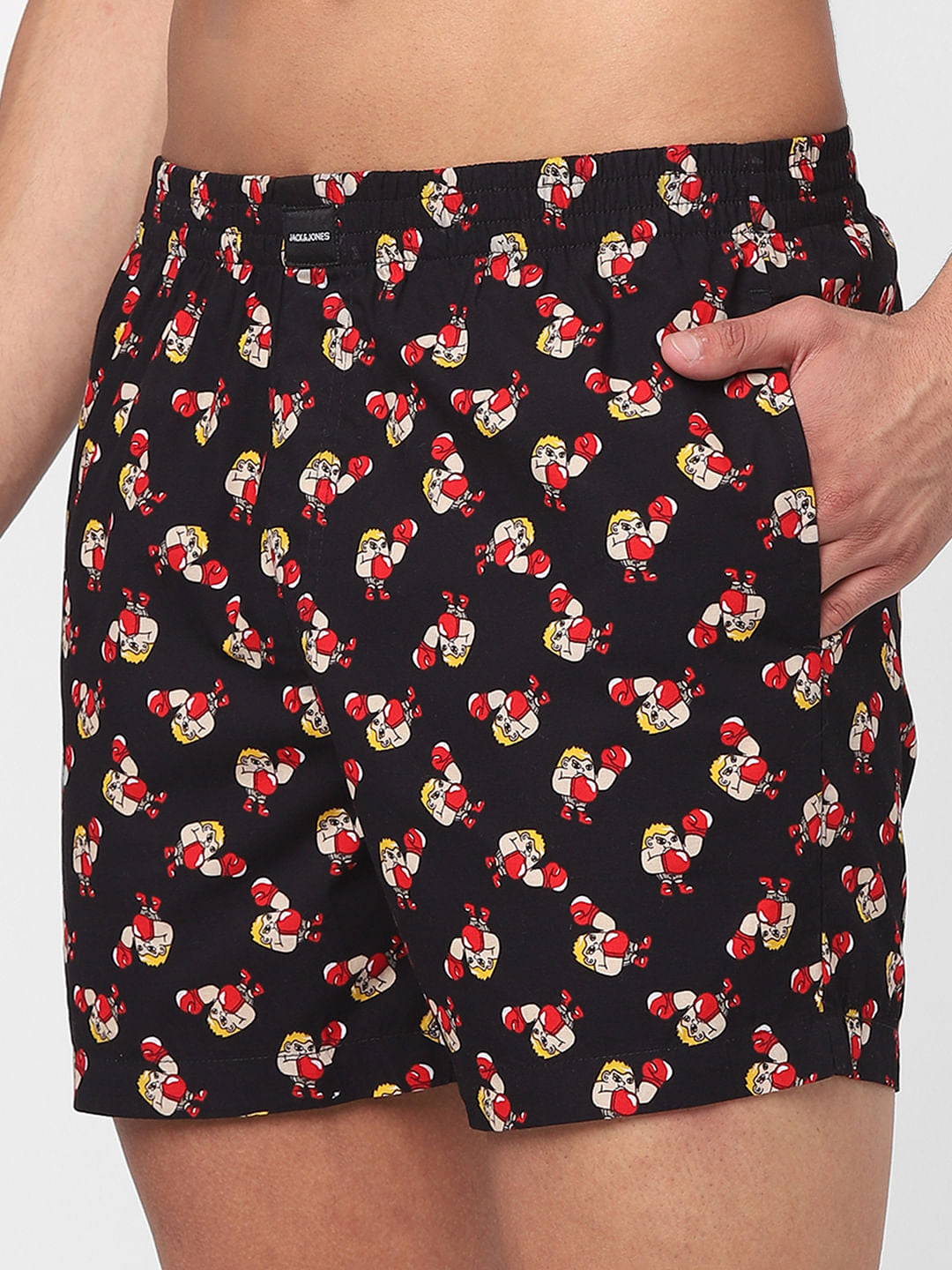 Dark Blue Boxing Print Bxers