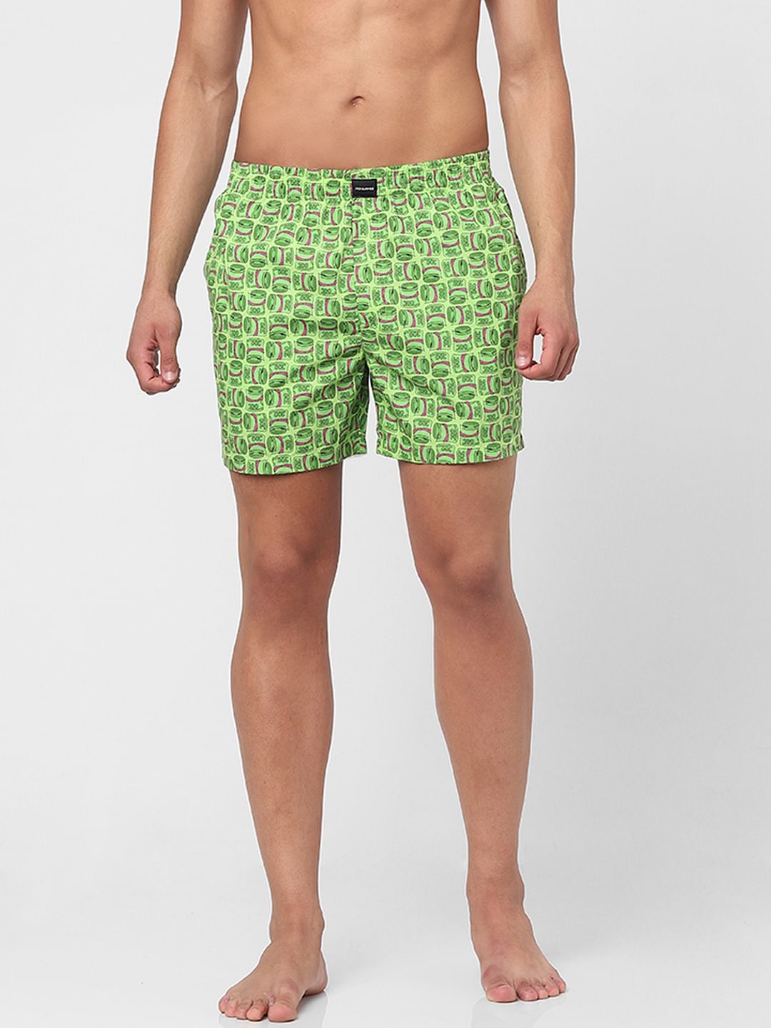 Green Money Print Boxers