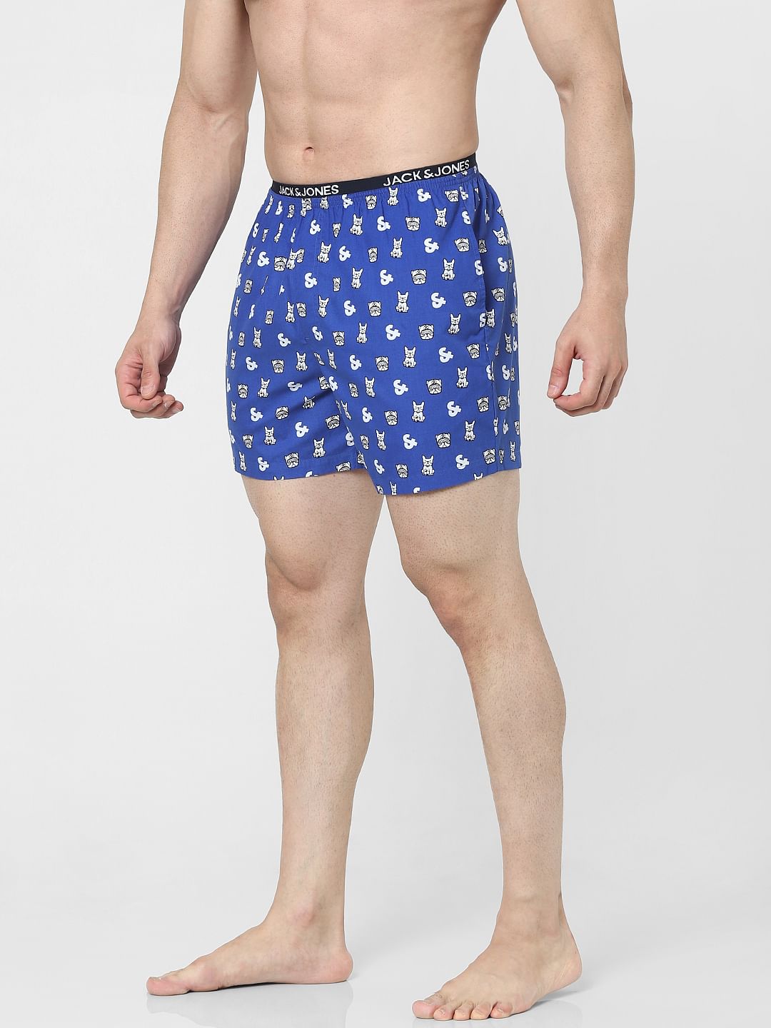 Blue Printed Boxers