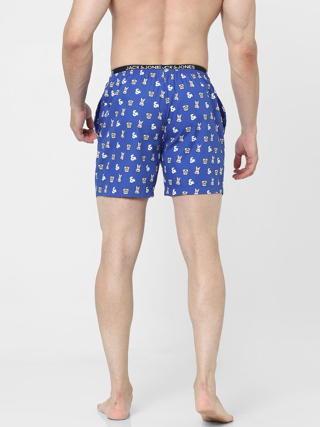 Blue Printed Boxers