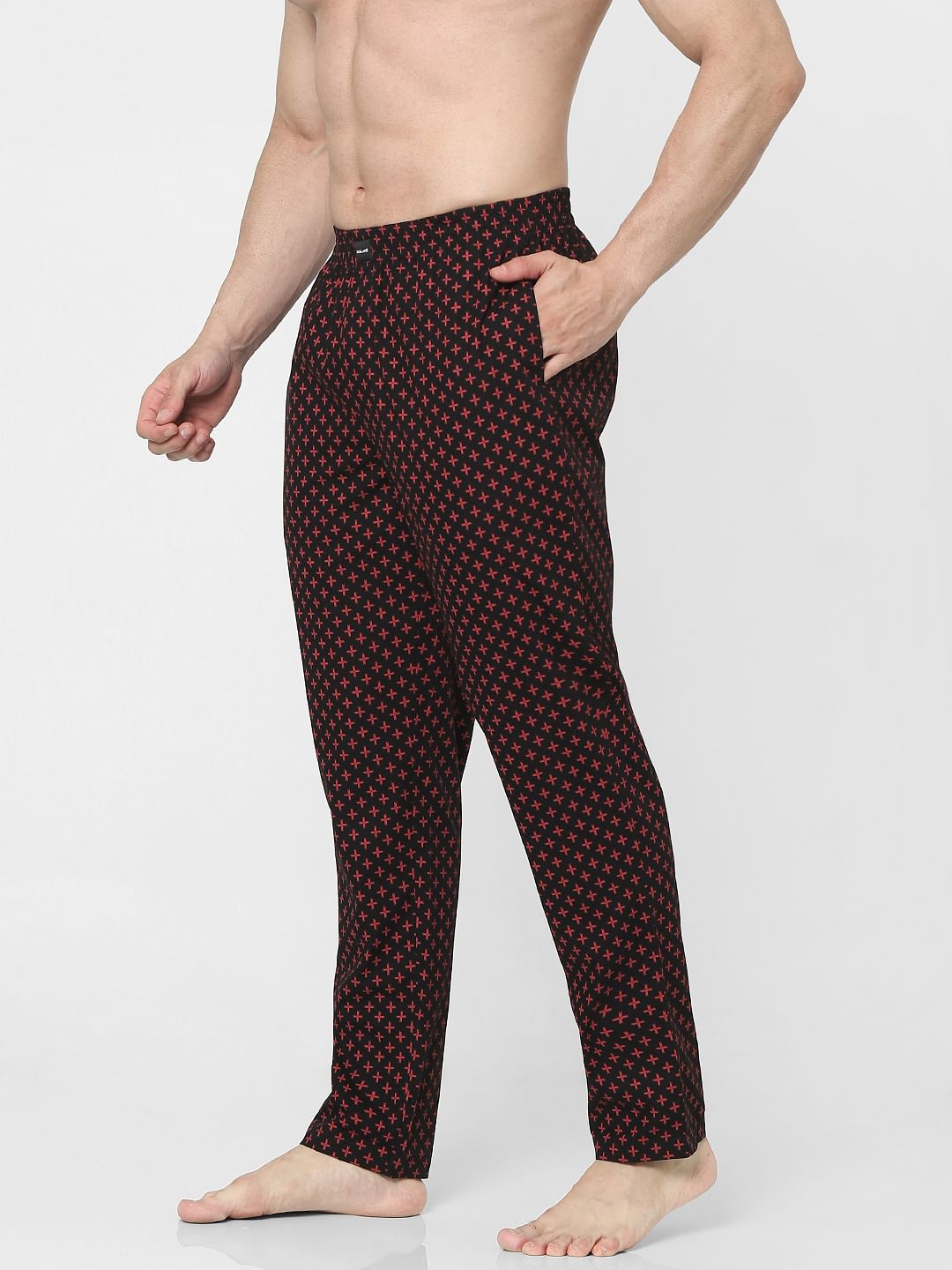 Black Printed Pyjamas