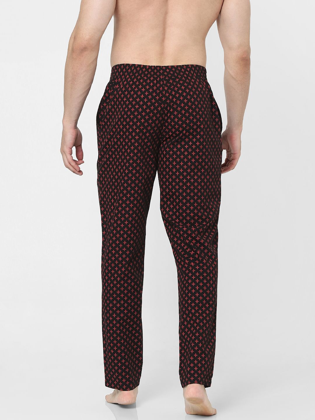 Black Printed Pyjamas