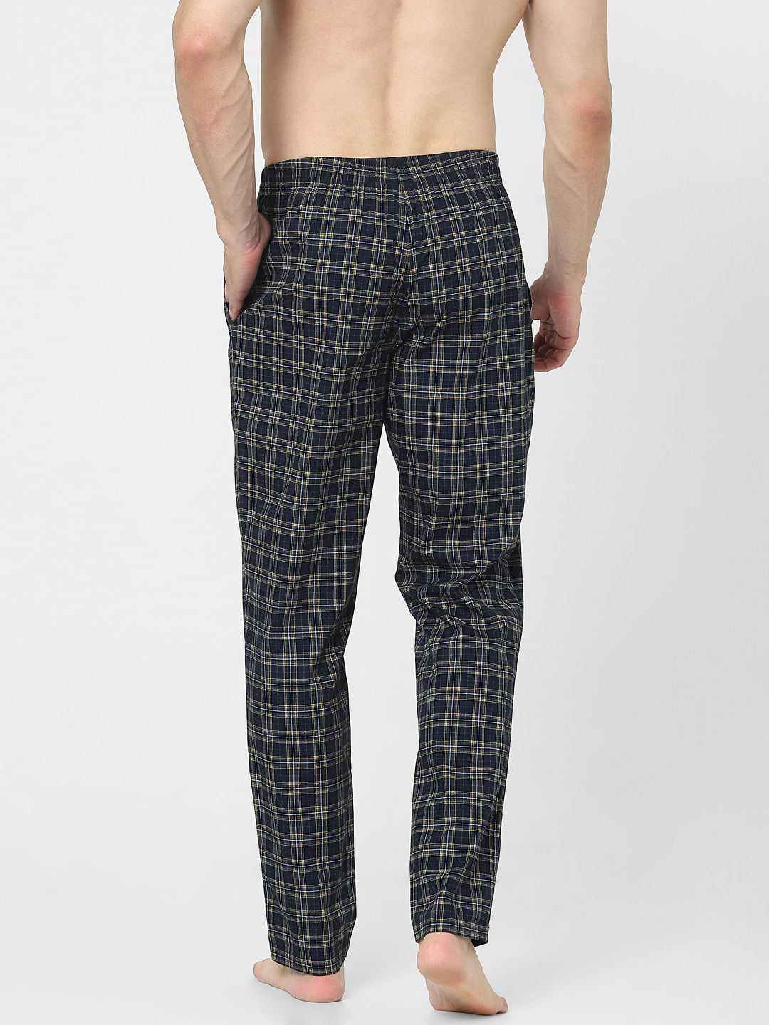 Navy Blue Check Pyjamas