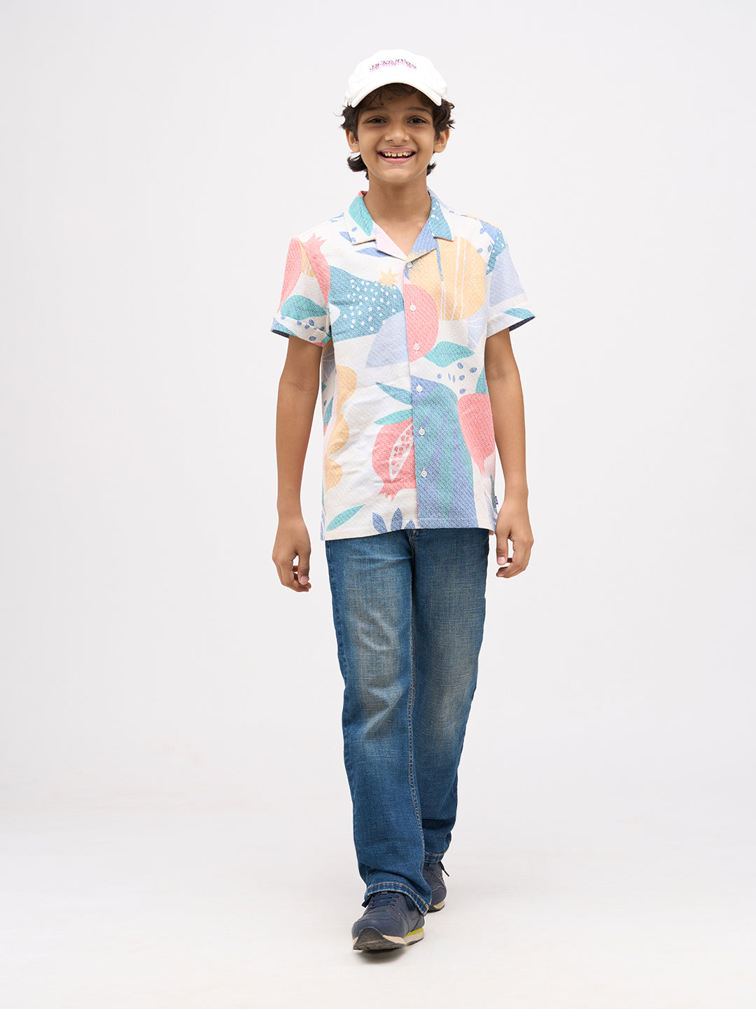 Boys Mid Rise Bootcut Jeans - Blue - 5/6Y