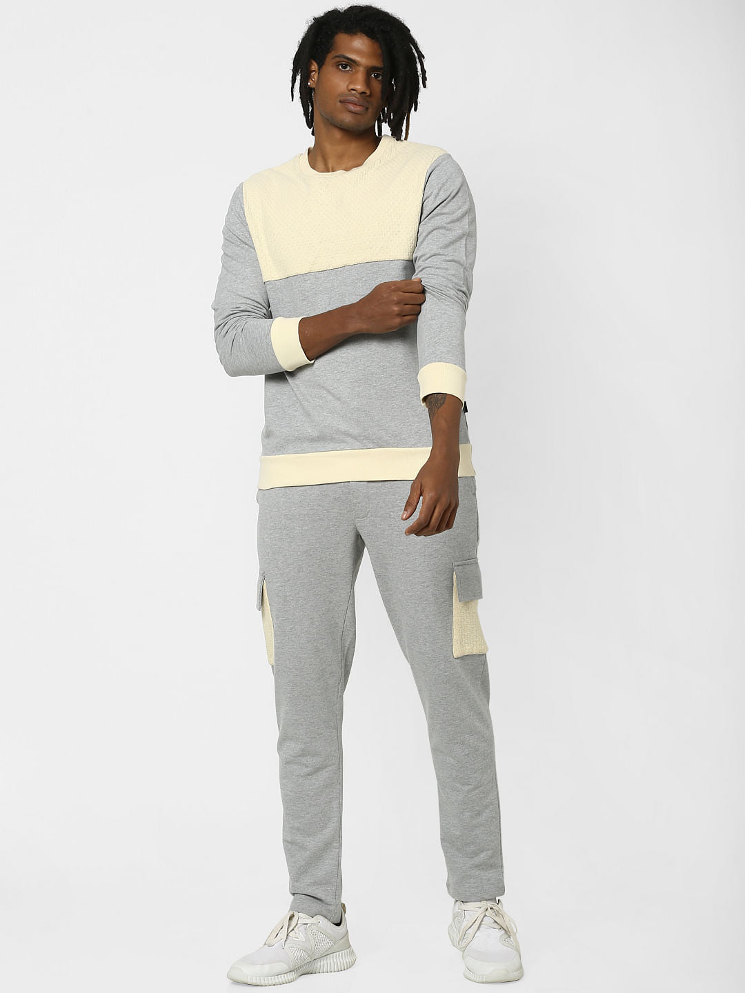 Grey Drawstring Sweatpants - S