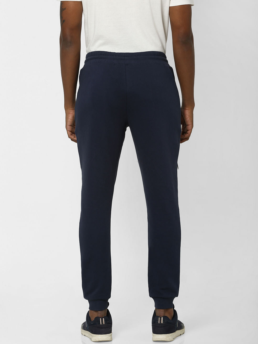 Navy Colourblocked  Sweatpants