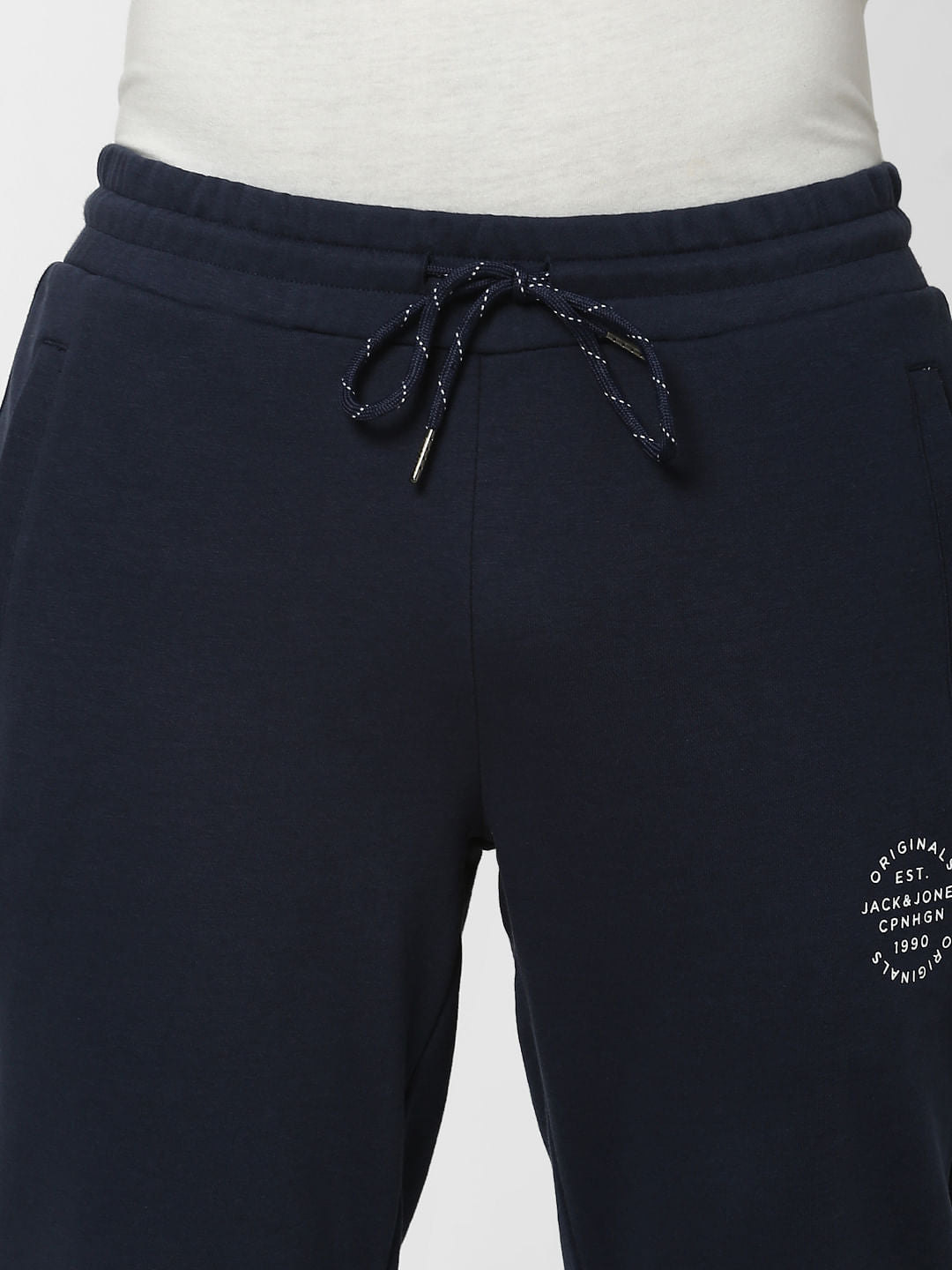Navy Colourblocked  Sweatpants
